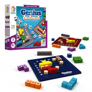 Puzzles Board Games Collection: Smart Games Genius Square, Battle Game, 2 Player (6 years+)