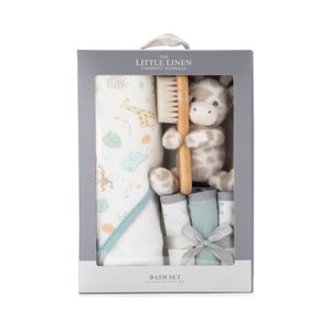 The Little Linen Co. Bath Gift Set - Savanna Giraffe