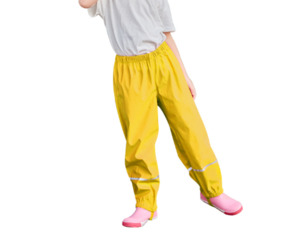 Kids Clothing Accessories: Stay-Dry Waterproof Rain Pants for Kids - Yellow (2–8 Years)