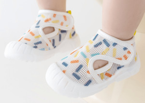 My First Steps Toddler's Mesh Velcro Shoes — Confetti (3-26 months)