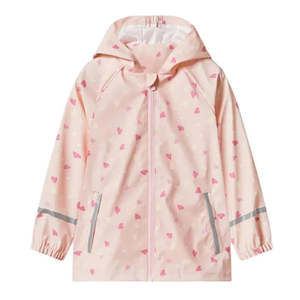 Kids Clothing Accessories: Hearts in Pink All-Season Windproof & Waterproof Kids Rain Jacket (1-8 years)