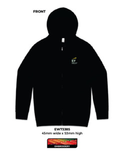 Products: Mens AS Colour Zip Hoodie, Black
