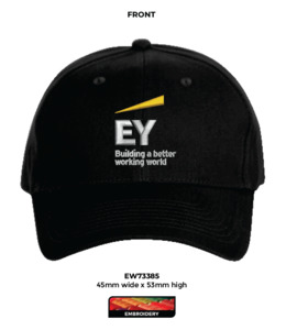 Heavy Brushed Cotton Cap, Black