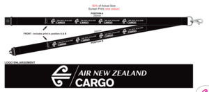 Air New Zealand Cargo – Lanyard, Black