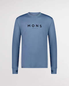Mons Royale: Mons Royale Yotei Classic Men's Long Sleeve - Powder Blue