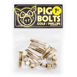 Skateboard: Pig Hardware 1" Phillips Bolts