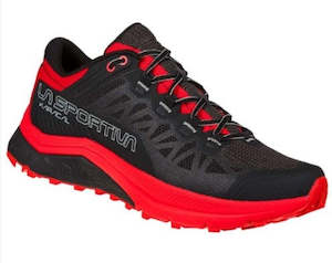 La Sportiva Karacal Men's Running Shoe - Black/Goji