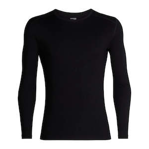 Icebreaker Mens 260 Tech LS Crewe Black