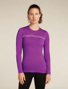 Icebreaker 200 Oasis Long Sleeve Women's Crew - Mountain Pulse Passion