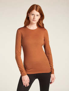 Icebreaker 200 Oasis Long Sleeve Women's Crew - Dusty Clay