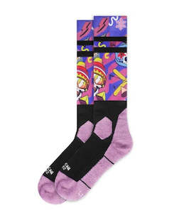 Socks: American Socks Technical Snow Sock - Retro Blizzard