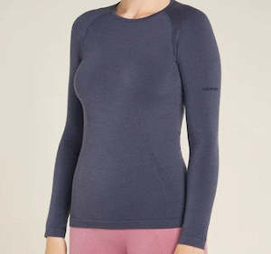 Icebreaker Women's 260 Zone Seamless LS Crewe Graphite
