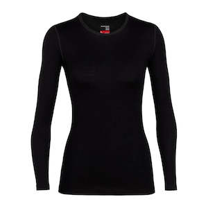 Icebreaker Womens 260 Tech LS Crewe Black