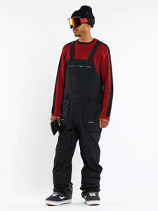 Gore Tex Collection: Volcom Rain Gore-Tex Bib Overall - Black