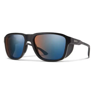 Smith Embark Sunglasses - Matte Black w/ ChromaPop Polarized Blue Mirror