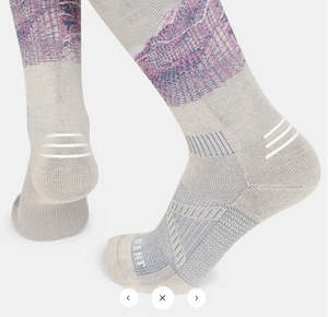 Le Bent Elyse Saugstad Pro Targeted Cushion Snow Sock - Silver Lining