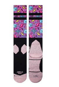 Socks: American Socks Sock - Snow Candy