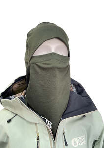 Facemasks And Headwear: Opus Fresh Merino Balaclava - Adult - Army Green