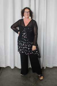 Products: TCD Portia Cardi -  Black Mesh