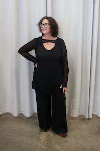 Products: TCD Dihlia Top - Black Mesh