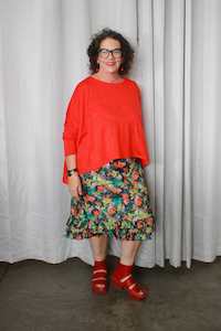 Leia Dress And Lockdown Crop: TCD Lockdown Crop - Fluro Orange Merino