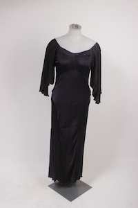 Serenity Looks And Bases: TCD Sample - Sleeved Bias Dress - Navy (LUCKY LAST)