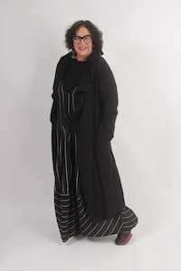 Styles Like A Cardigan Piece: TCD - Hooded Artist Cardigan - Black