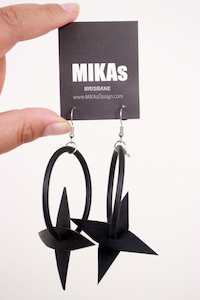 Mikas: Mikas Nin Earrings - Black