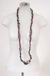 Mikas: Mikas Vein Necklace - Black/Red-LUCKY LAST!