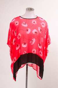 Juna Banded T  - Poppy