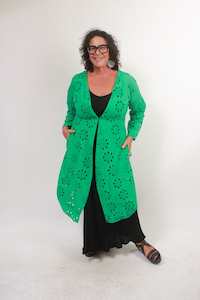 Everything Full Price: TCD Solidarity Duster - Green Textural