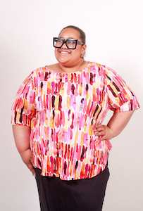 Prints Essentials: TCD Curve Tee (T-Shirt) - Lipstick