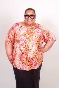 TCD Curve Tee (T-Shirt) - Monet Print