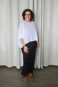 Lockdown Crop: TCD Lockdown Crop Top -  White Mesh