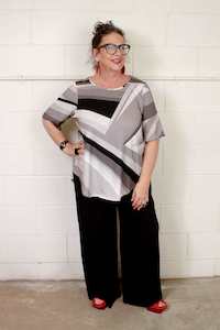 Nothing Over 149: TCD Curve Tee (T-Shirt) - Grey Scape