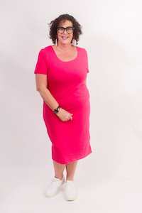 Nothing Over 149: TCD Sleeved La Bella Dress - Lipstick