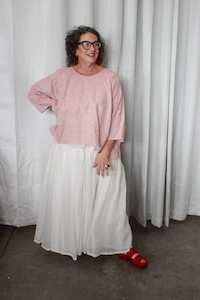 TCD Short Haven Top - Salmon Pink