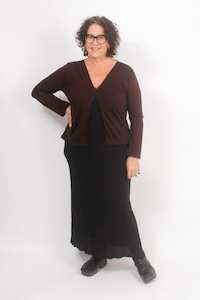 TCD Portia Cardigan Merino Wool  - Brown