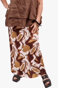 TCD Pansy Bias Cut Skirt - Print