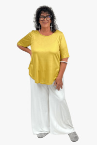 Tcd The Carpenters Daughter: TCD Curve Tee - Gold