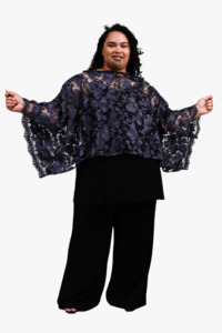 Under 200: Gorjis Cove Top - Blue Lace (LUCKY LAST - OS = 14/24)