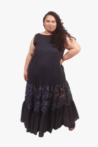 Gorjis Arlo Petticoat - Navy Linen (LUCKY LAST SIZE  - L = 22/24)