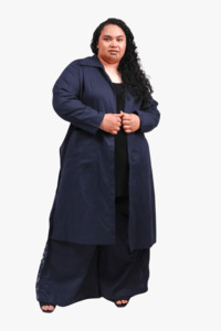 TCD Cleo Summer Coat Split - Navy Ink