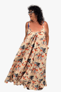 Linen: TCD Maxi Baby Doll Dress - Fawn