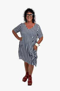 Everything Full Price: TCD Tranquil Dress - Navy Stripe