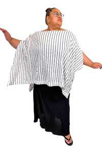 Gorjis Coverall Top - Navy Stripe (LUCKY LAST size ONE SIZE )
