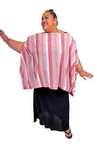 Gorjis Coverall Top - Red stripe