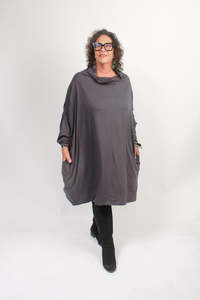 TCD Phoebe Funnel Top - Grey (LUCKY LAST SIZE  - L = 22/26)