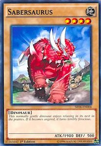 Sr04 Dinosmashers Fury Structure Deck Unlimited Tcg Collector Nz: Sabersaurus [SR04-EN004] Common