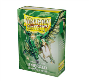 Card Sleeves Yu Gi Oh Sized: Dragonshield Sleeves - Matte Emerald (Japanese Size)